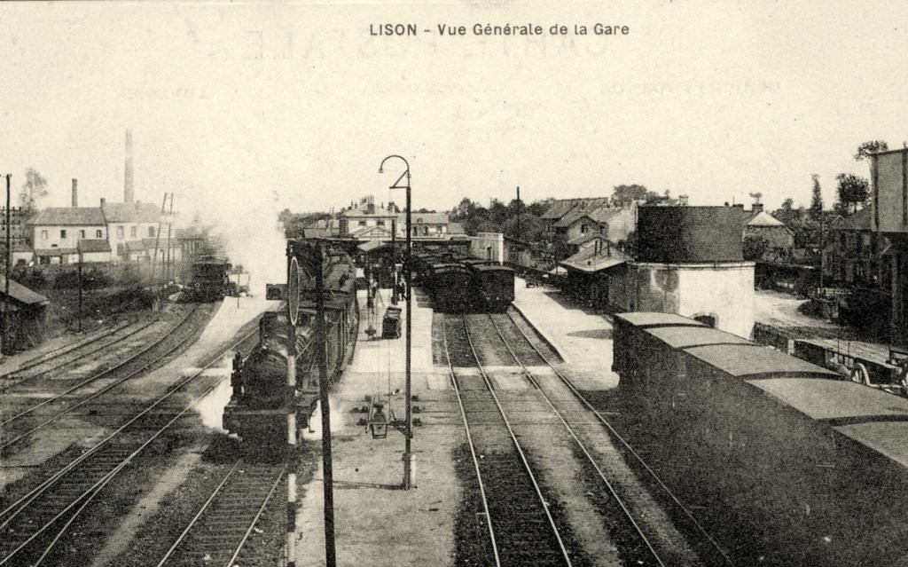 Lison: une gare, deux départements, trois communes