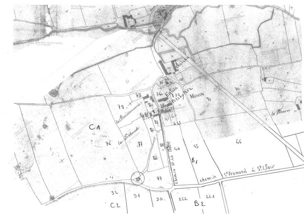 cimetière des Huguenots cadastre Napoléon Moon-sur-Elle