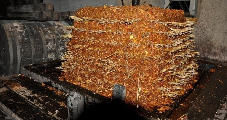 pilaison à l'ancienne, cidre (Internet)