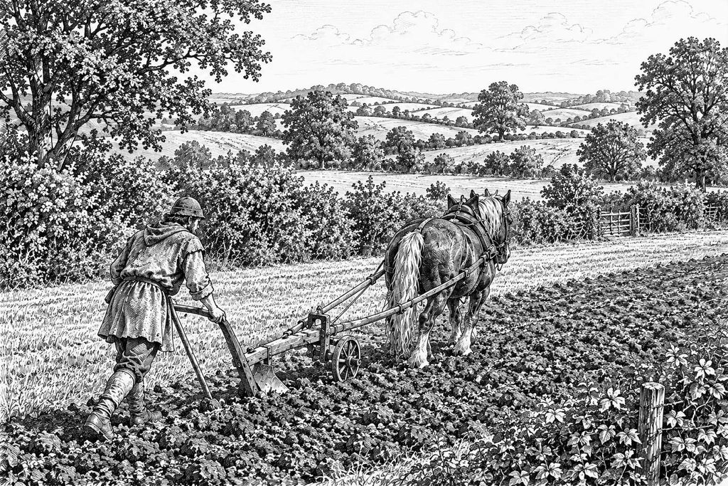 le laboureur au XVe siècle (image IA - GL)